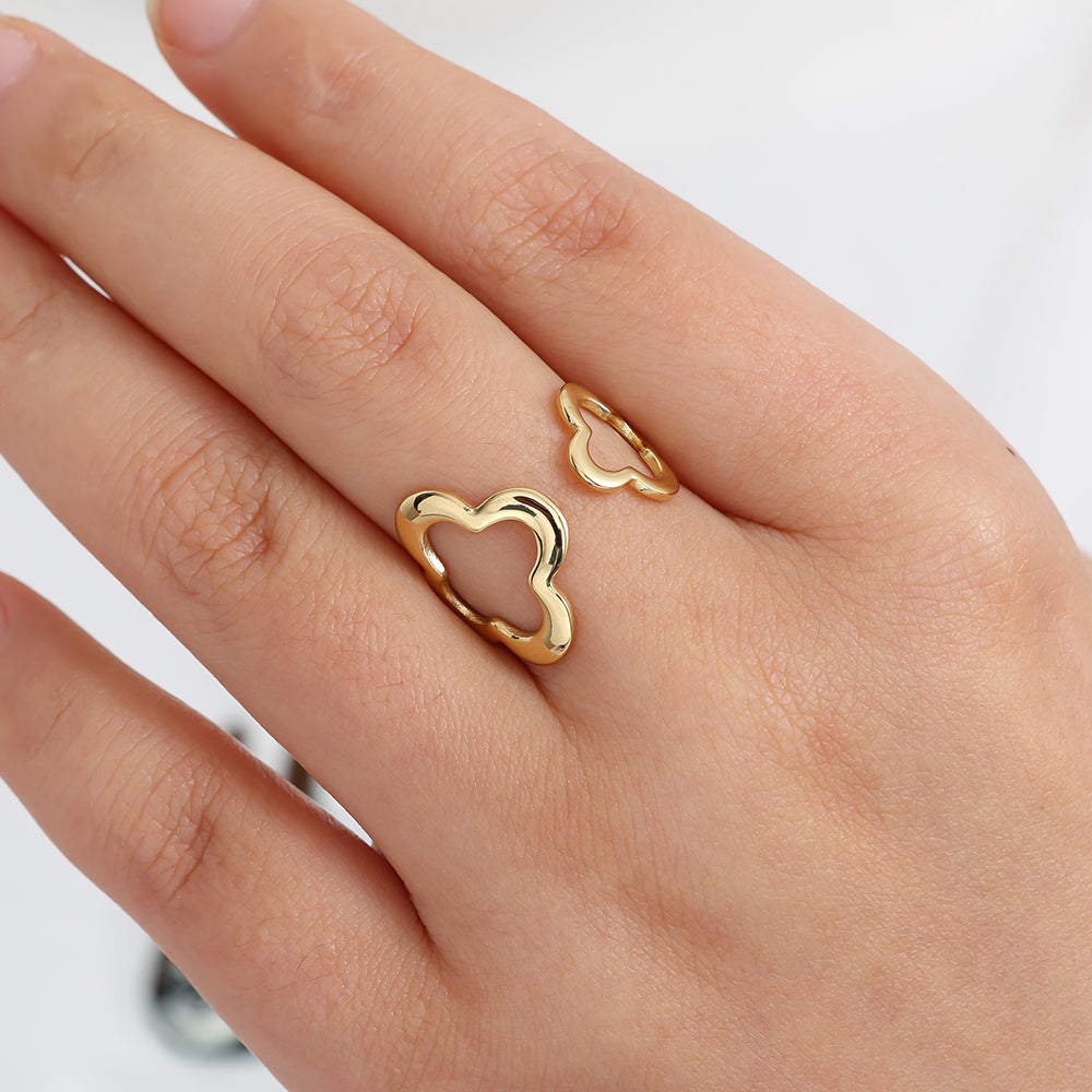 Doppel Clover Ring
