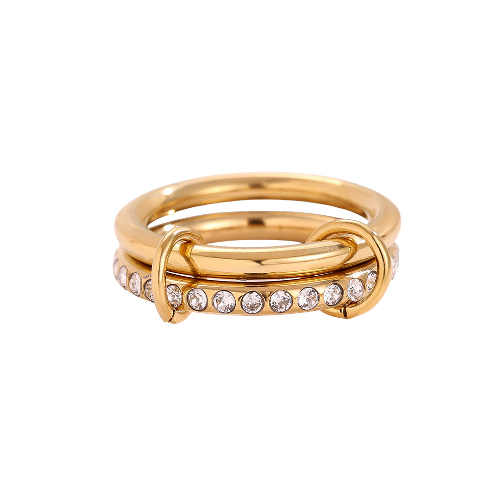 Goldene Verbindung Ring