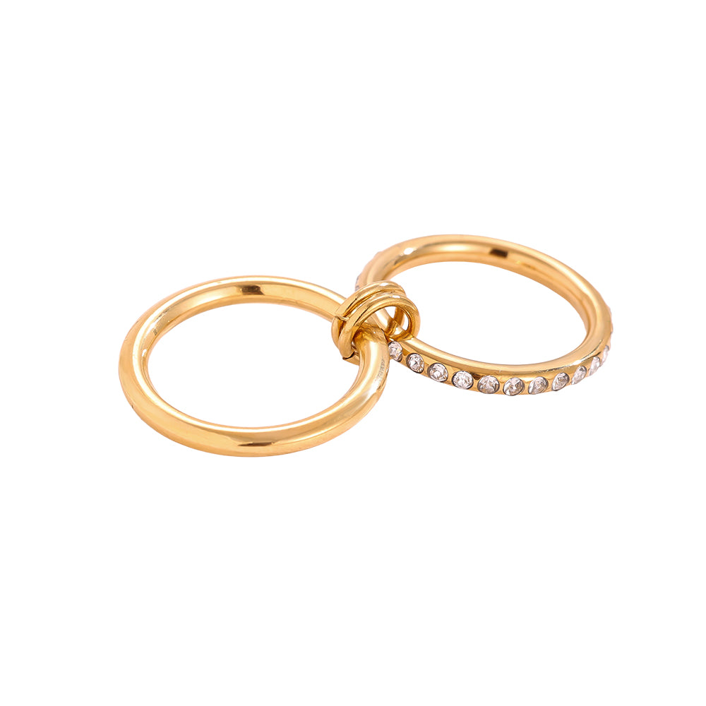 Goldene Verbindung Ring