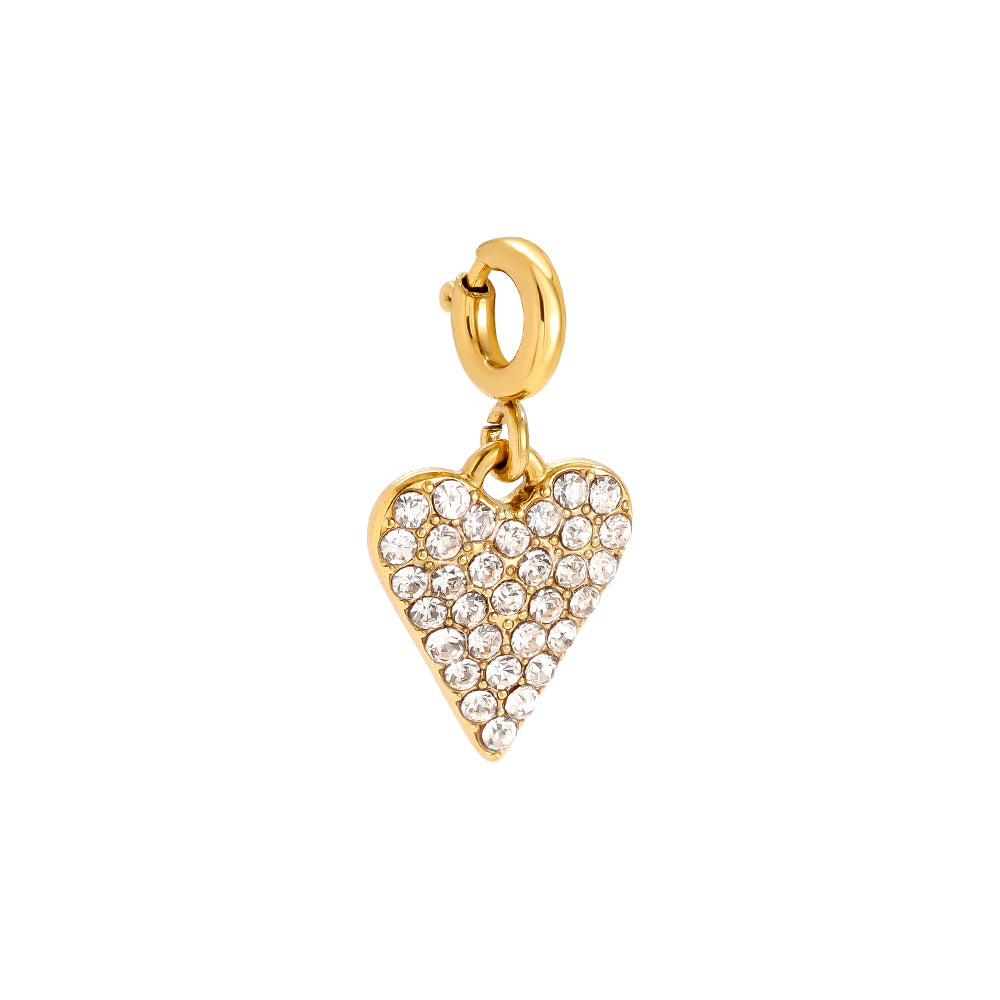 Strahlendes Herz Charm