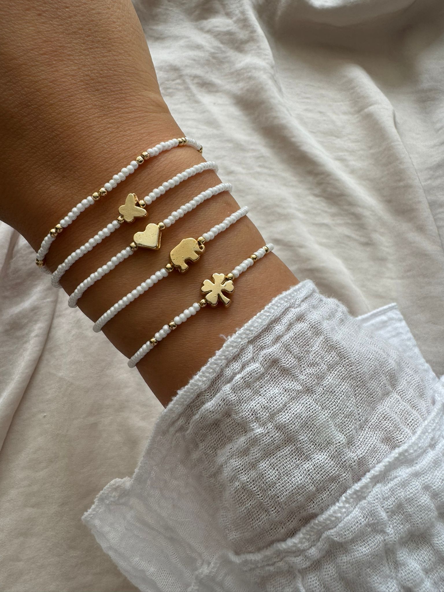 Glücksreihe Perlen Armband