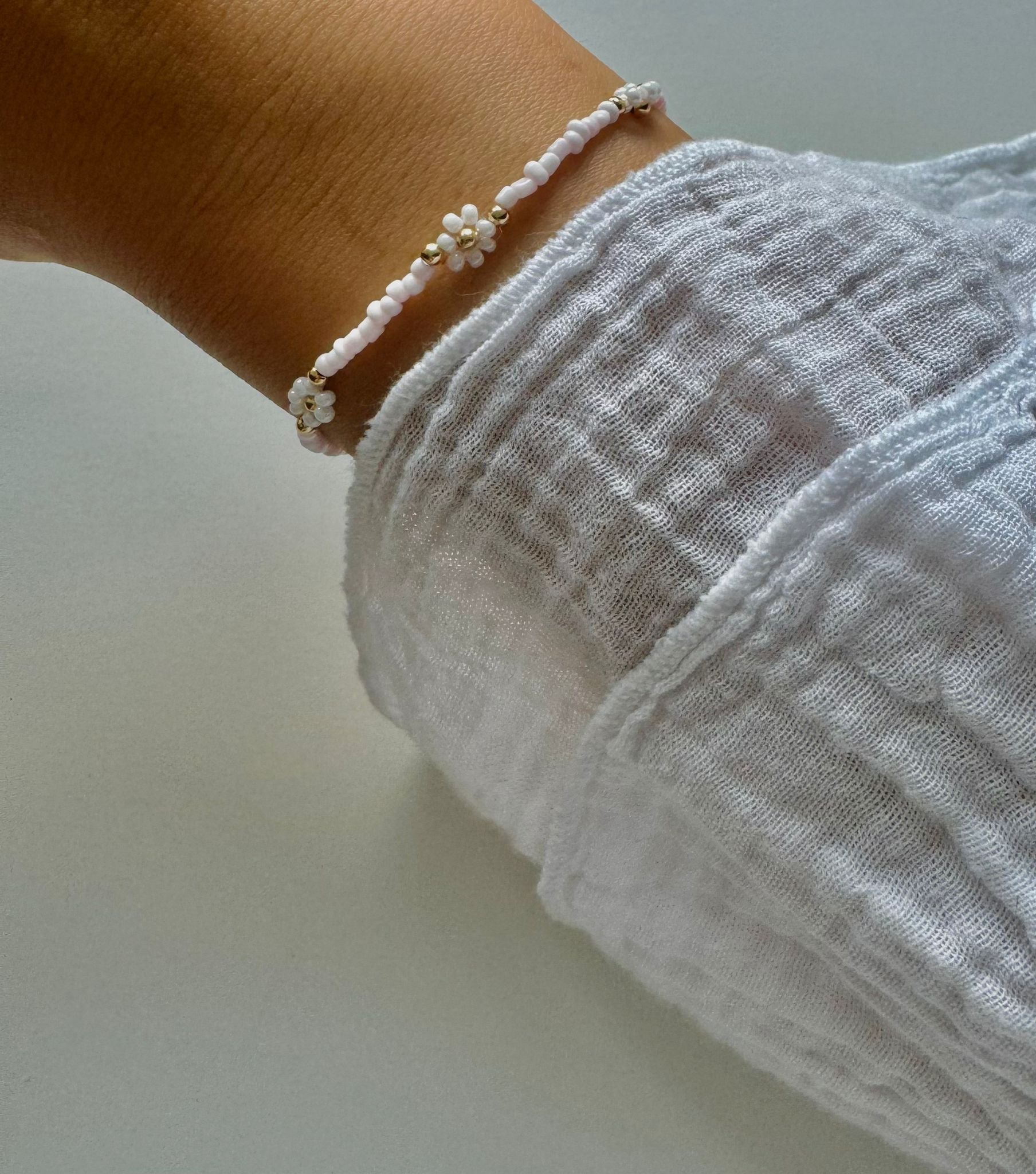 Perlenblüte Armband