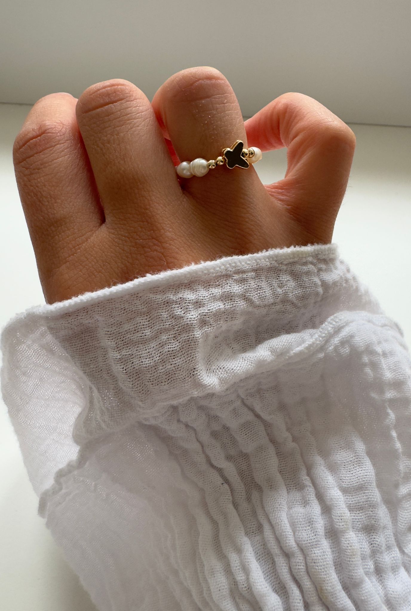 Süßwasserperlen Charm Ringe