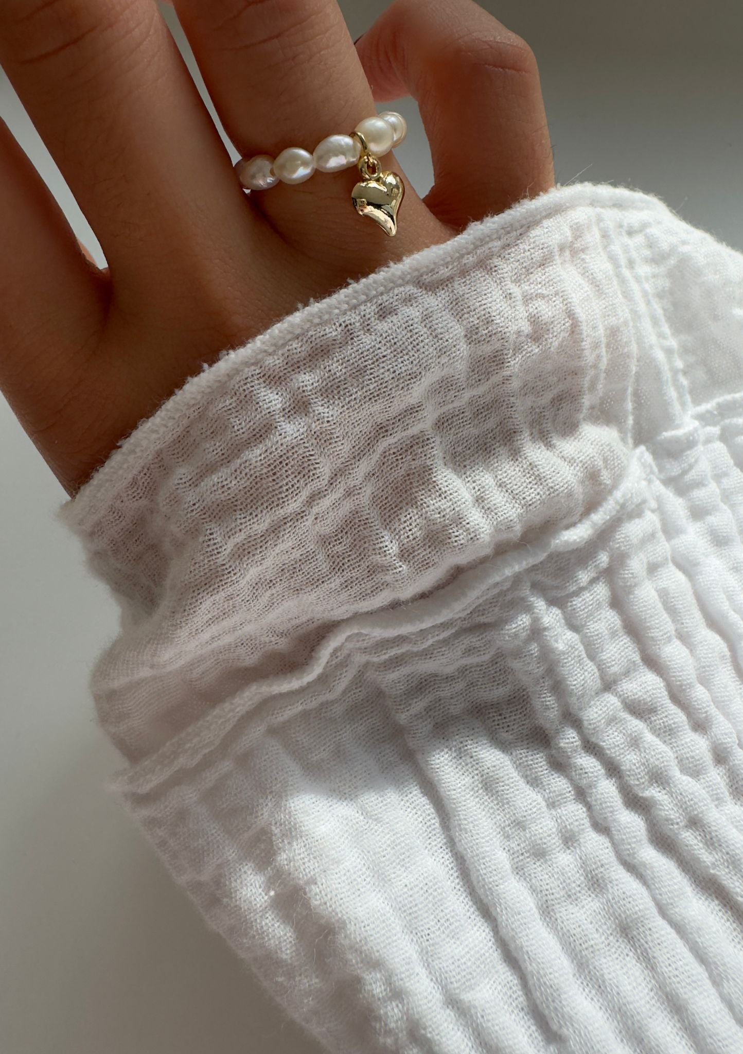 Süßwasserperlen Charm Ringe