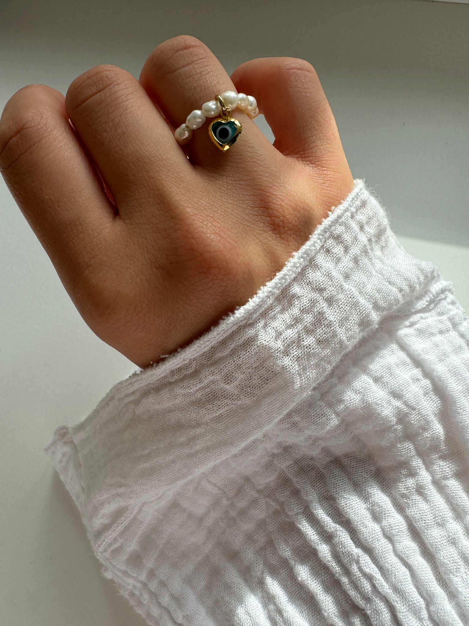 Süßwasserperlen Charm Ringe