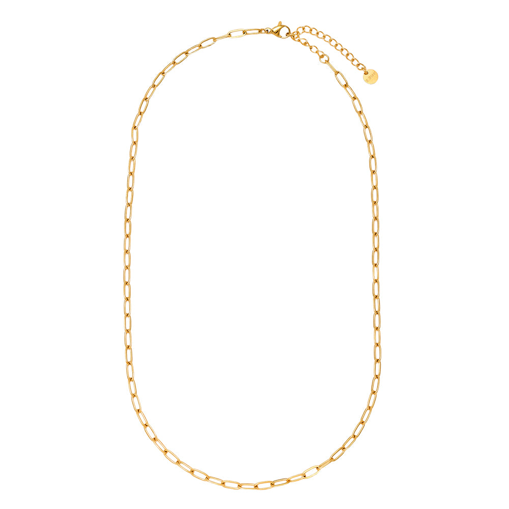 Fine Round Chain Edelstahl Halskette