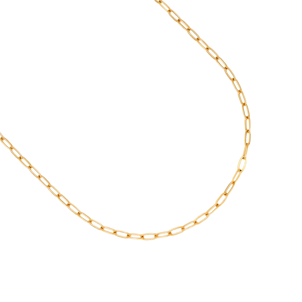 Fine Round Chain Edelstahl Halskette