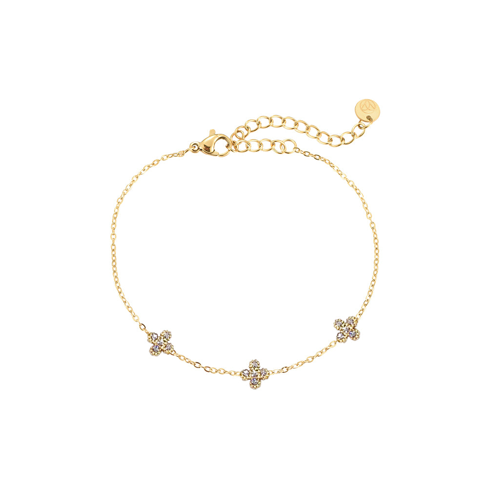 Funkelnde Blüten Armband