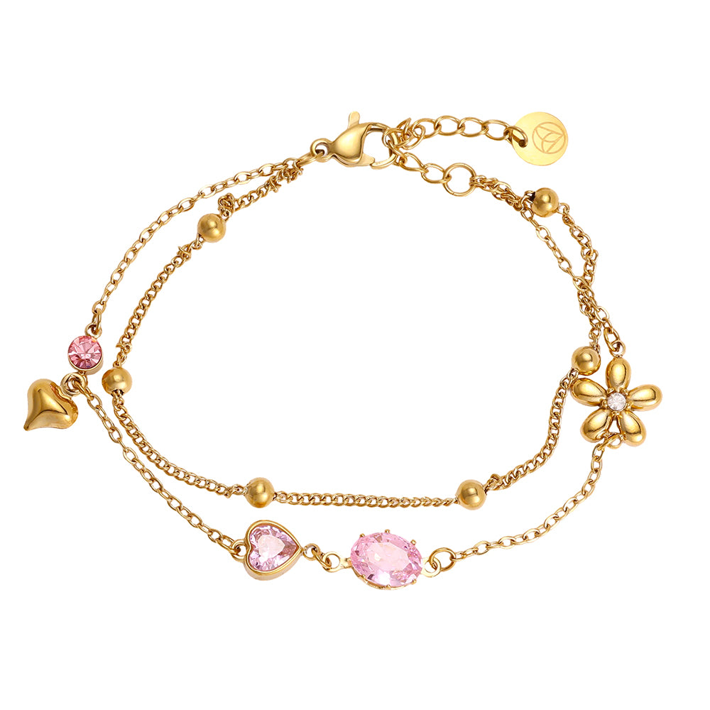 Herzblüten Armband