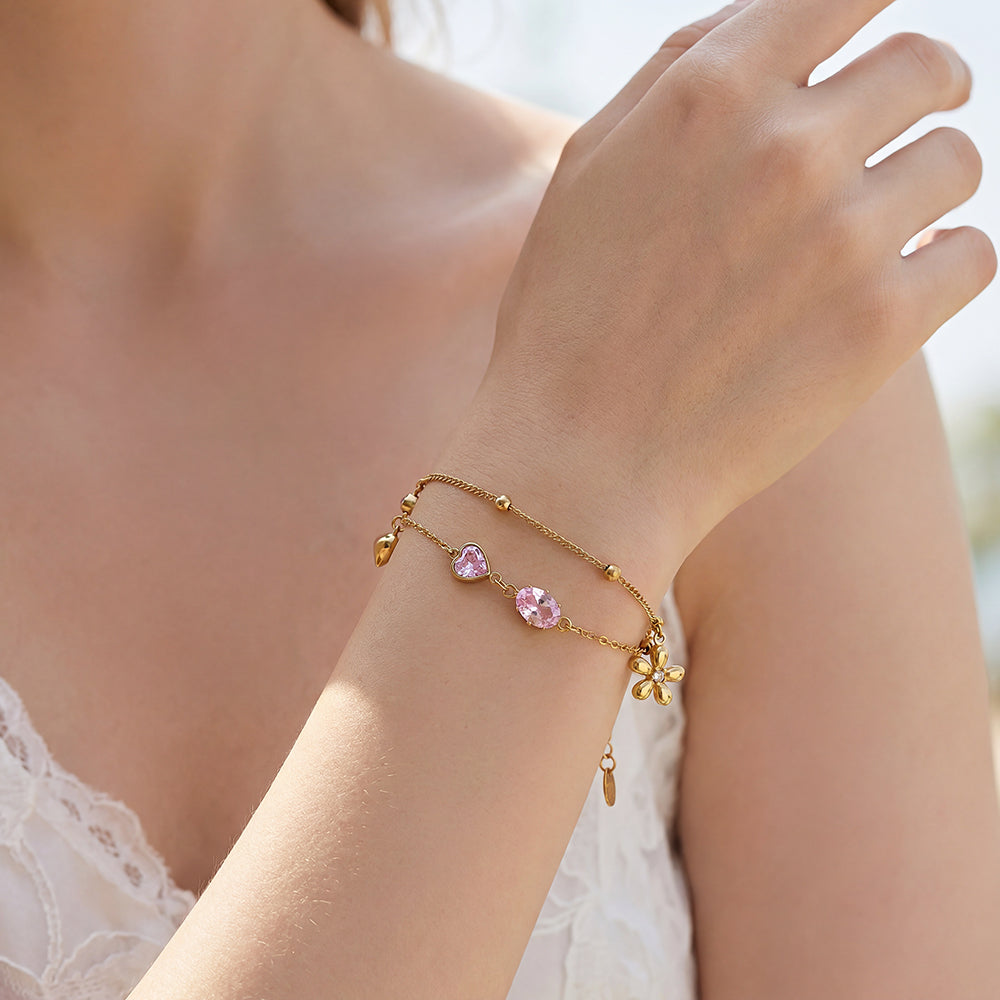 Herzblüten Armband