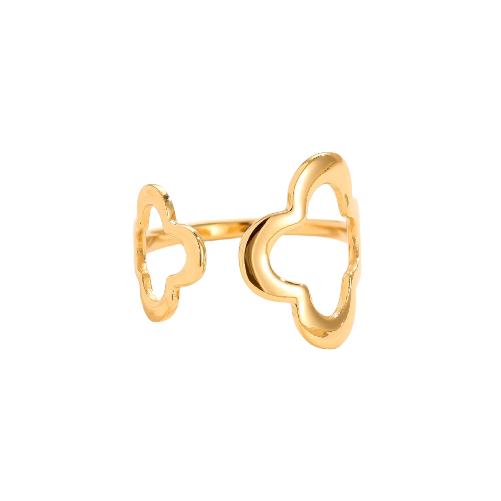 Doppel Clover Ring