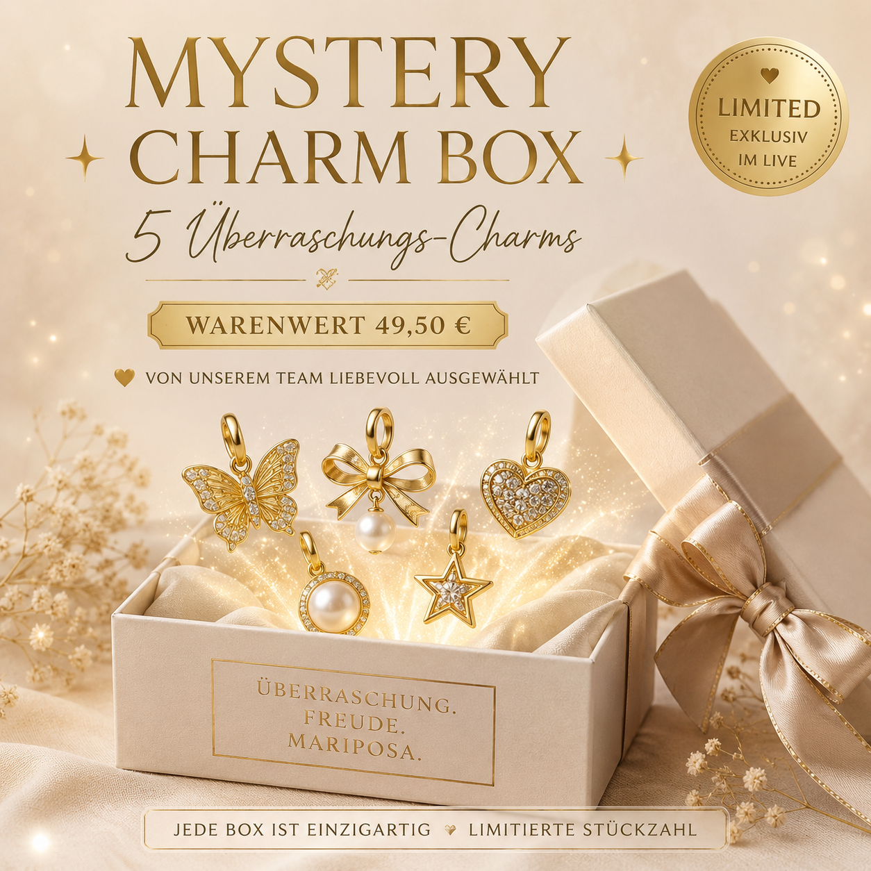 Mystery Charm Box – 5 Überraschungs-Charms