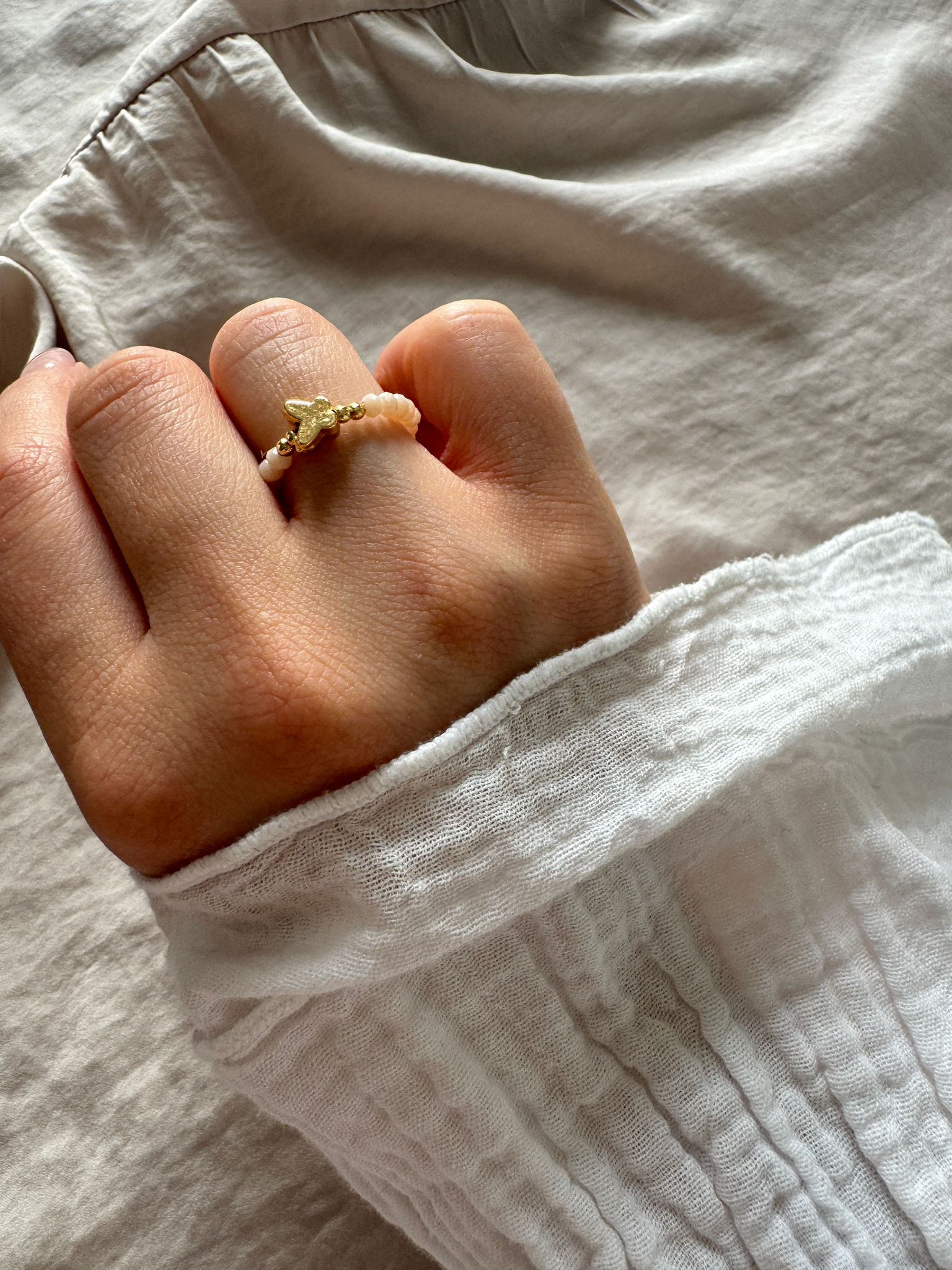 Kristall Charm Ringe