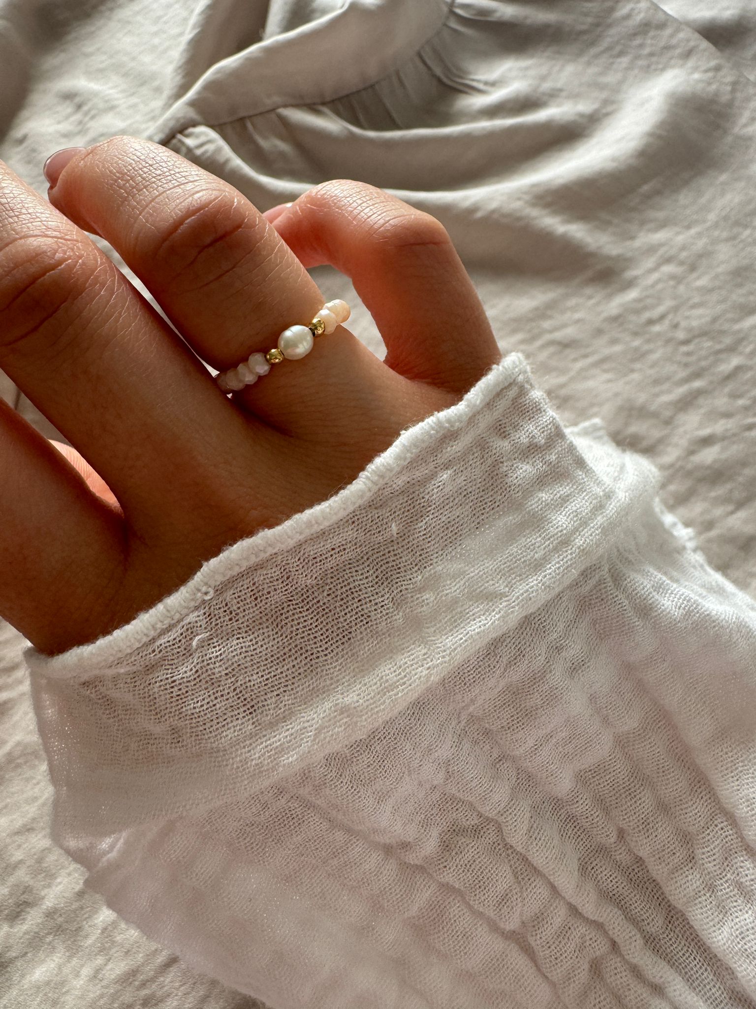 Kristall Charm Ringe
