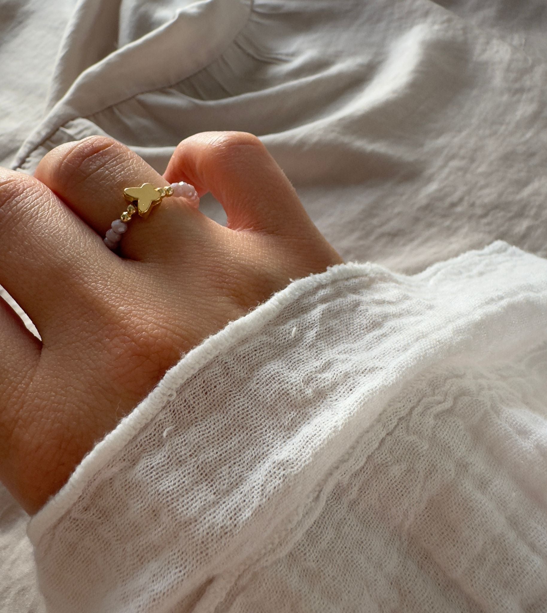 Kristall Charm Ringe
