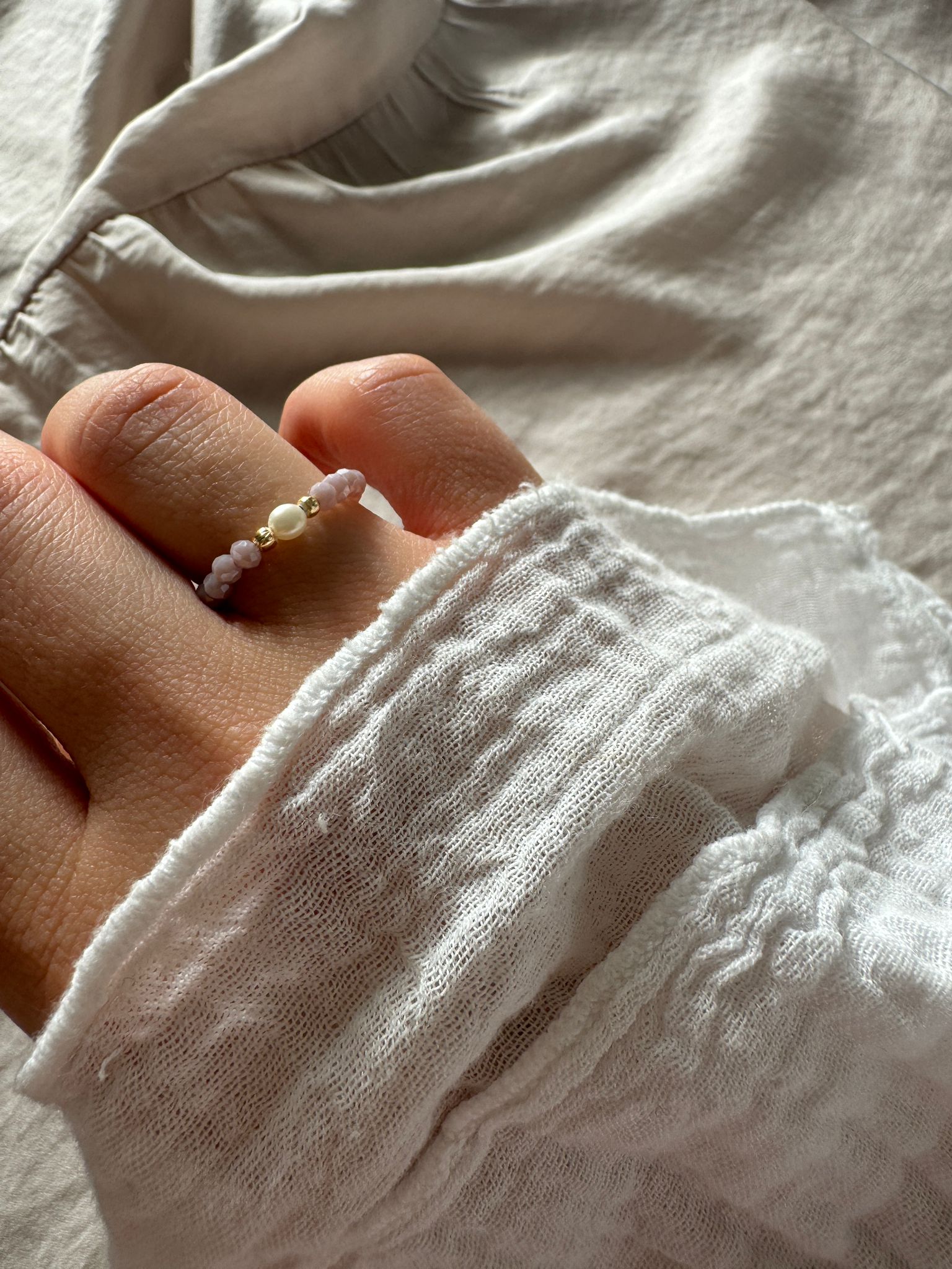 Kristall Charm Ringe