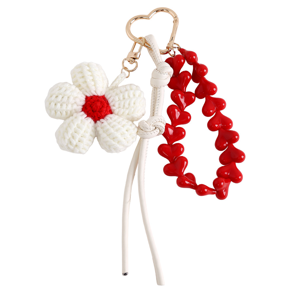 Flower And Heart Chain Bagchain