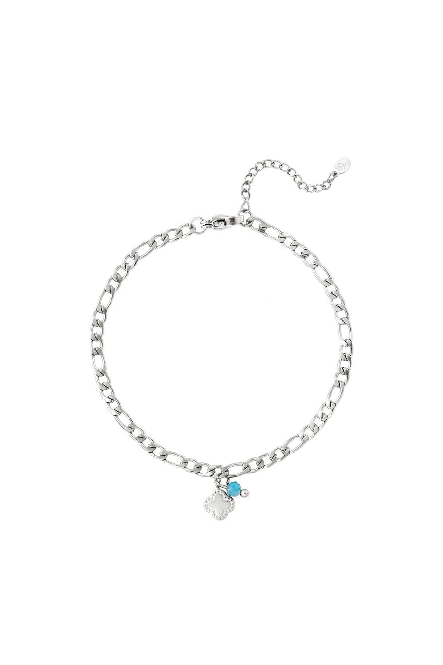 Mira Blue Clover Armband