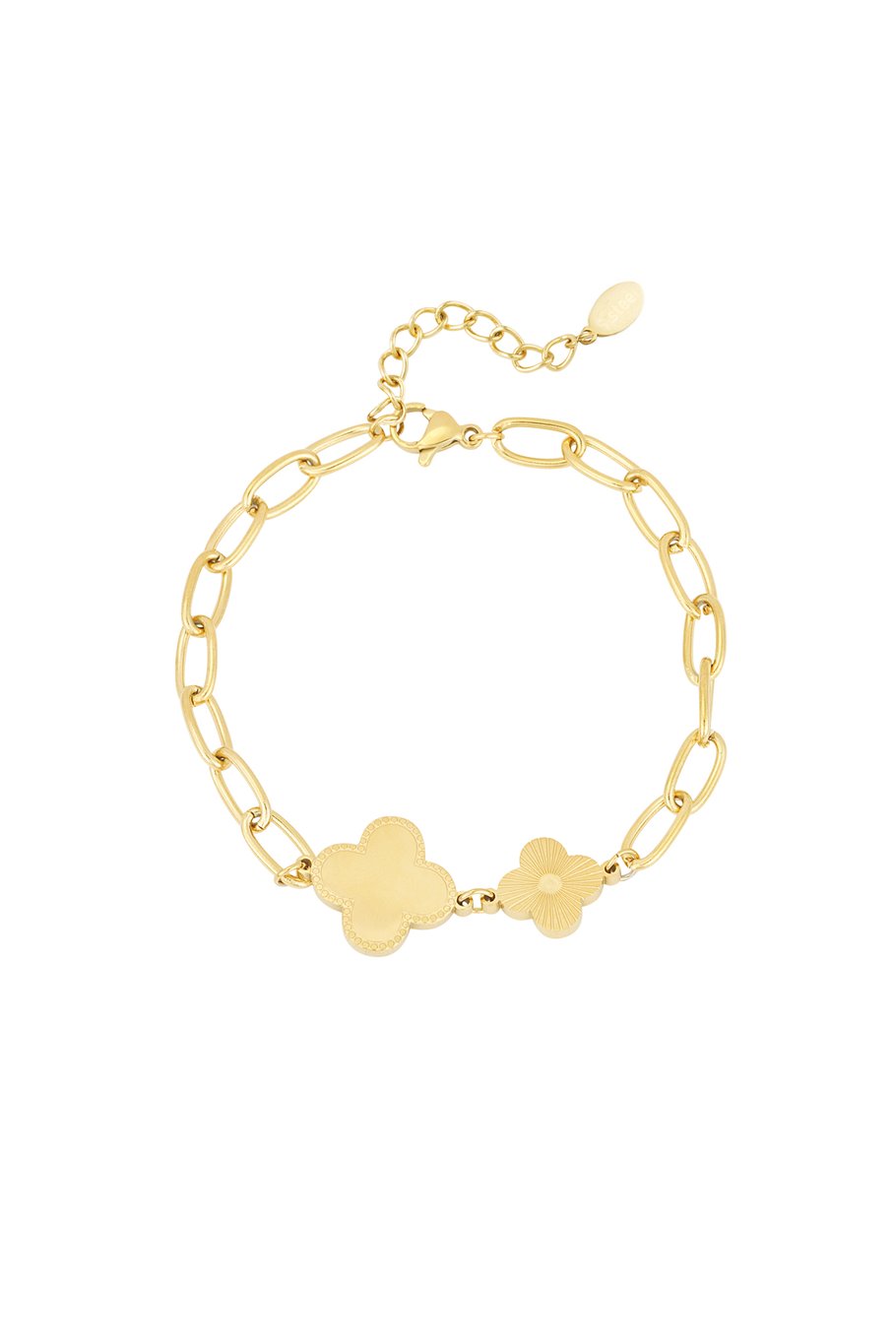 Doppel Clover Charm Armband