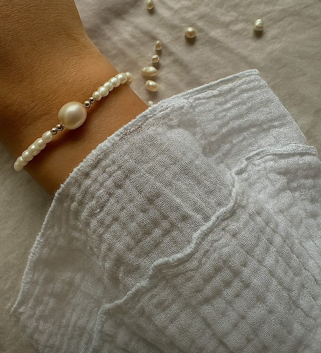 Süßwasser Perlenmagie Armband