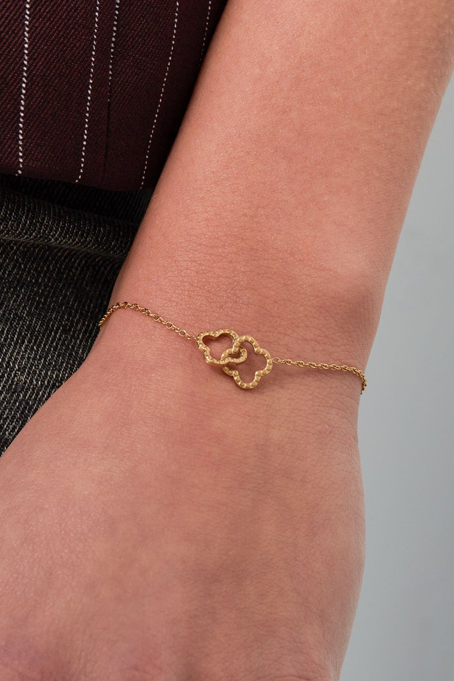 Doppel Clover Armband