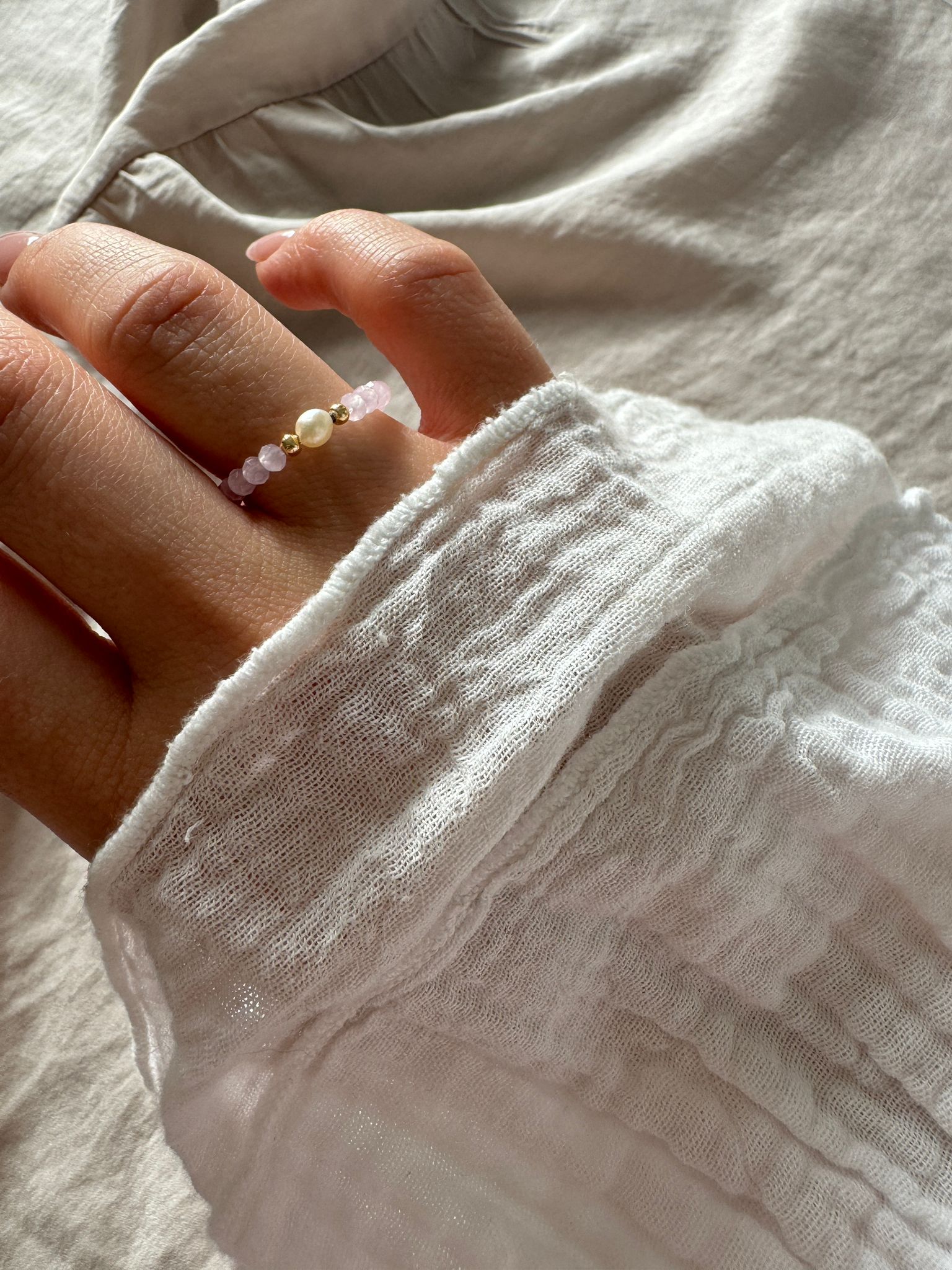 Kristall Charm Ringe