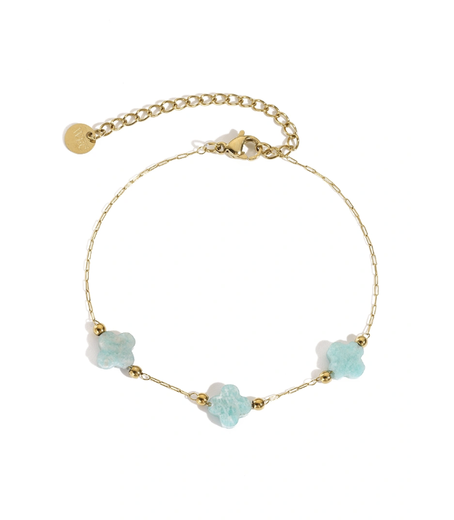 Trio-Cadena Trebol Armband