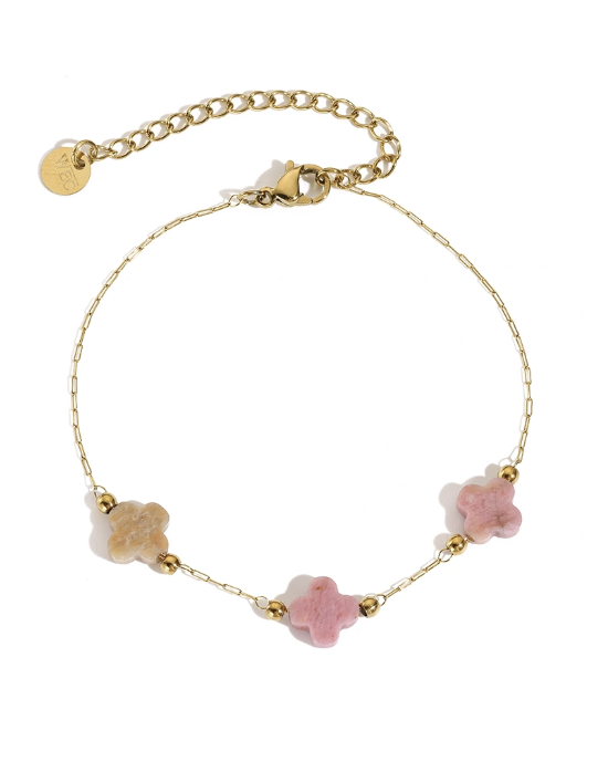 Trio-Cadena Trebol Armband