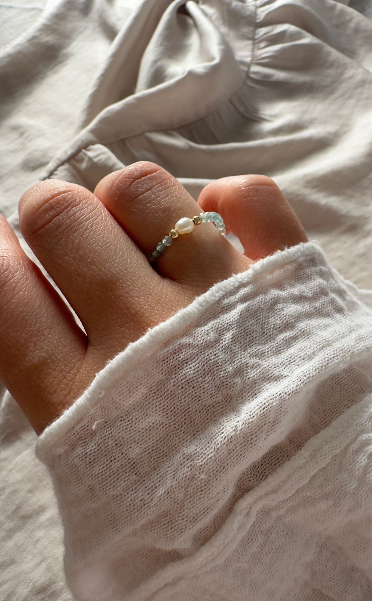 Kristall Charm Ringe