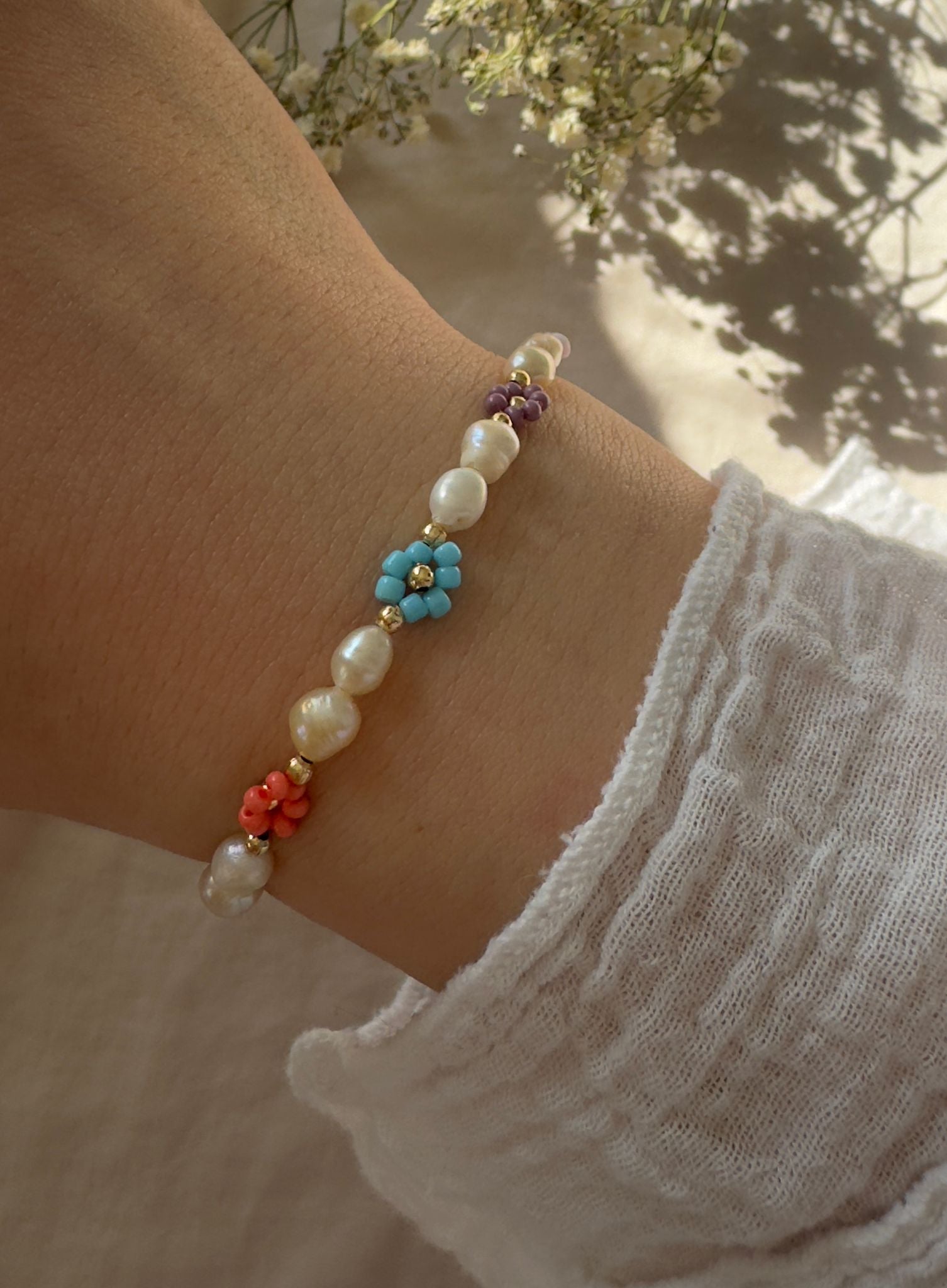 Fleur Perlé Armband