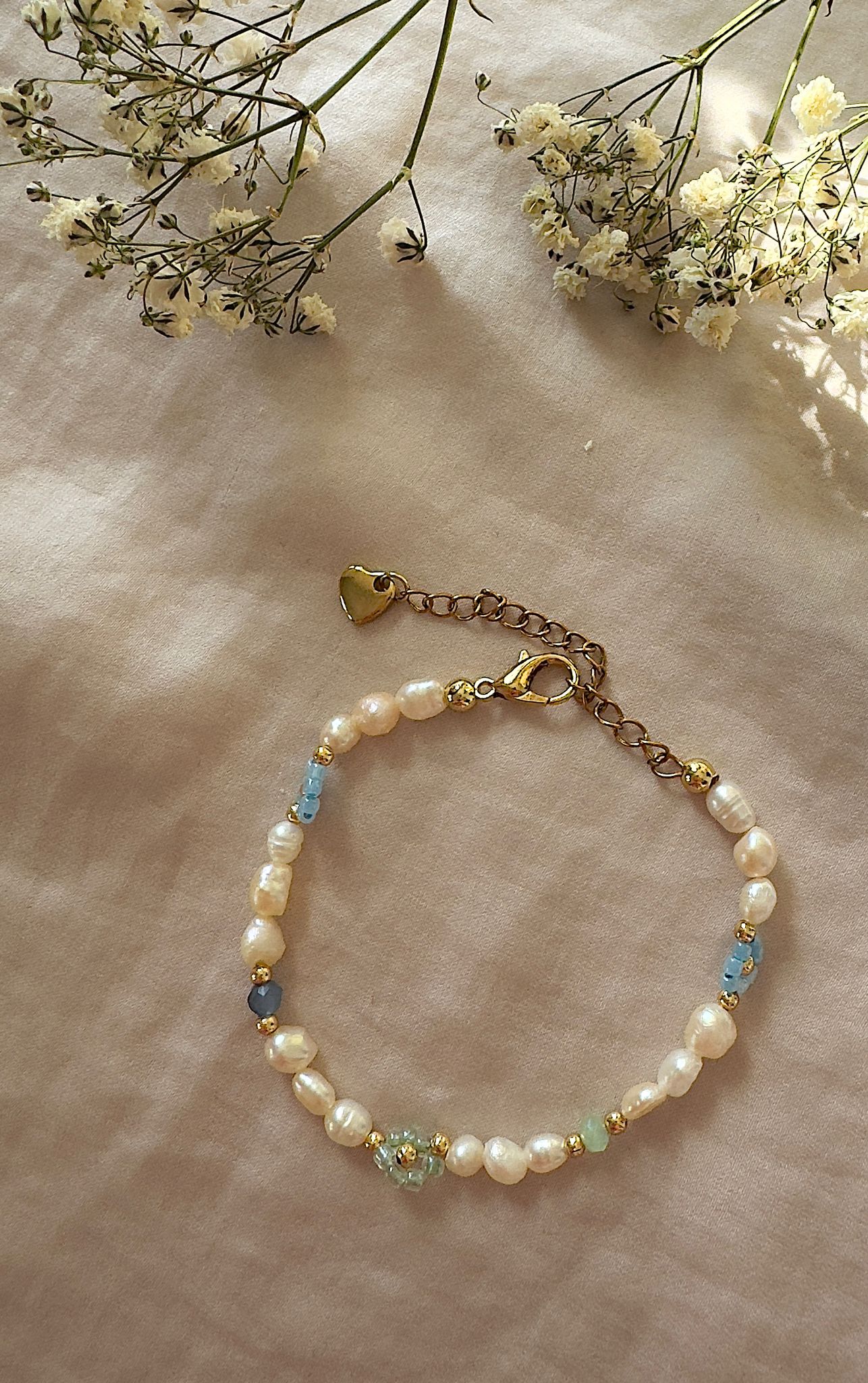 Perle Bleu Glow Armband