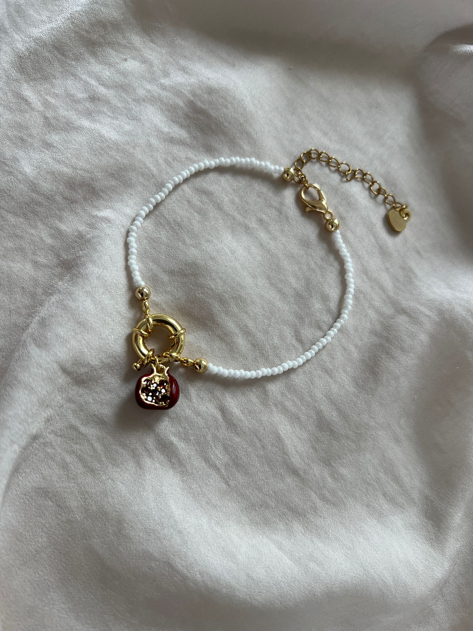 Granatapfel Perlen Armband