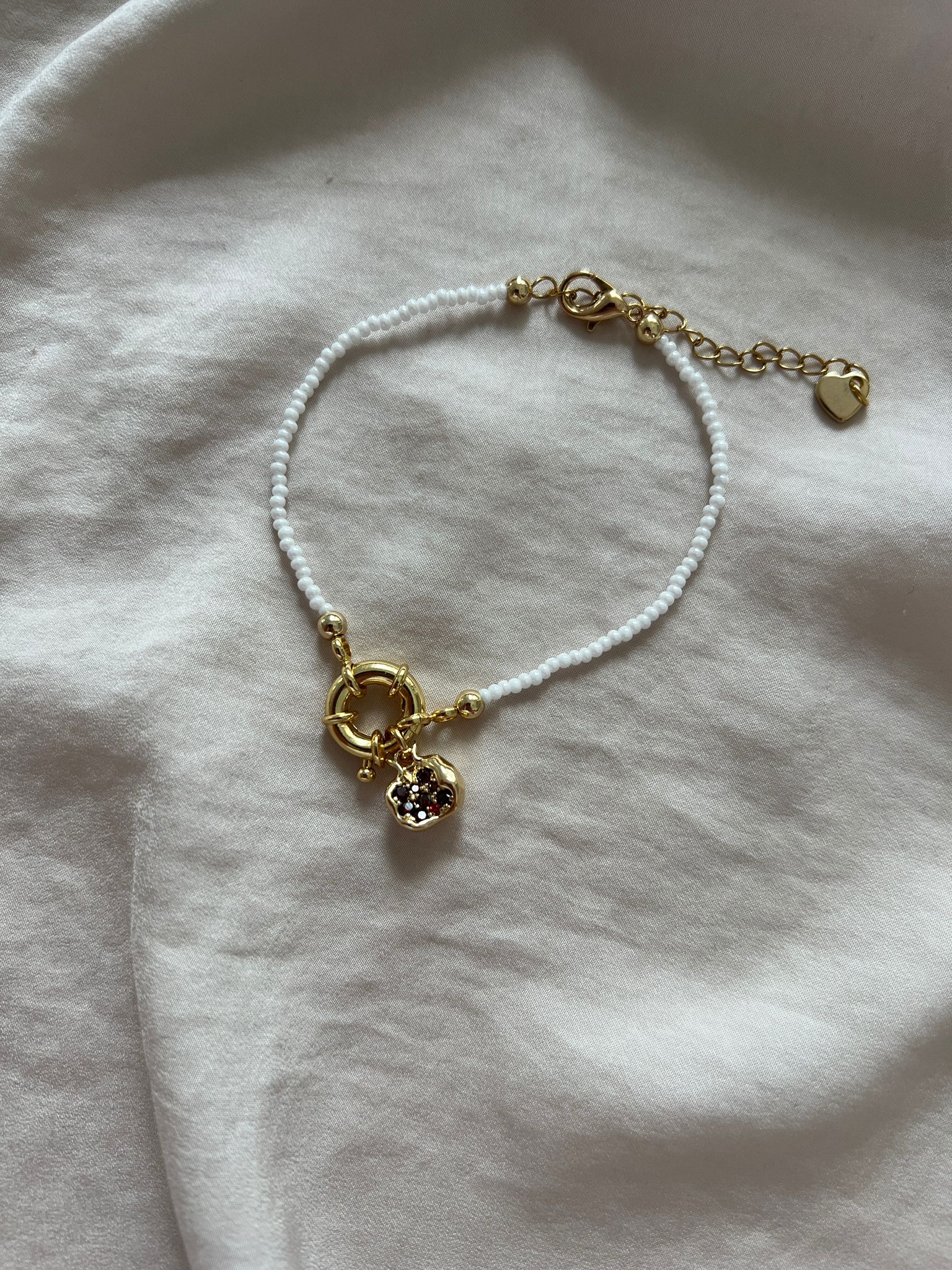 Granatapfel Perlen Armband