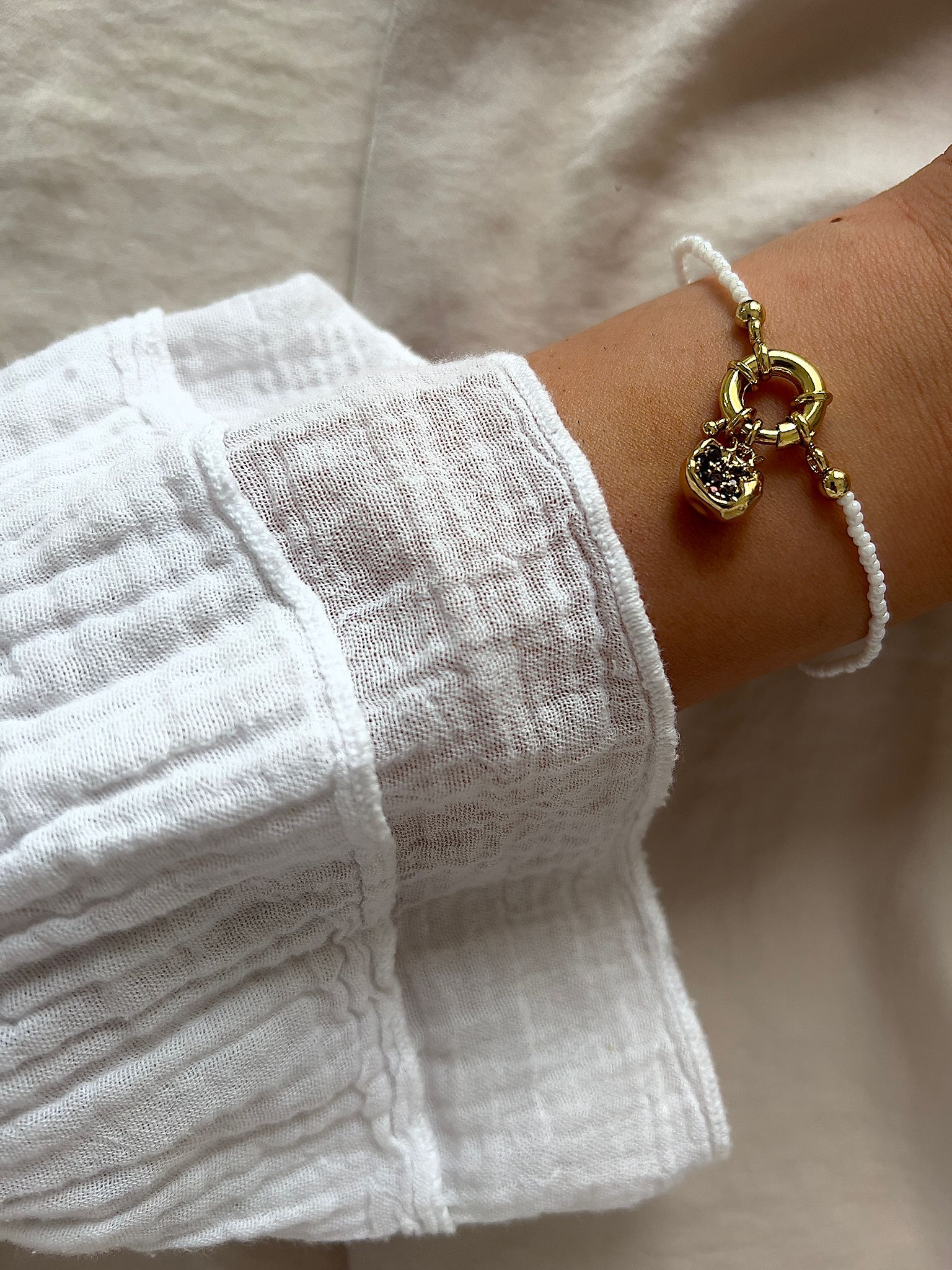 Granatapfel Perlen Armband