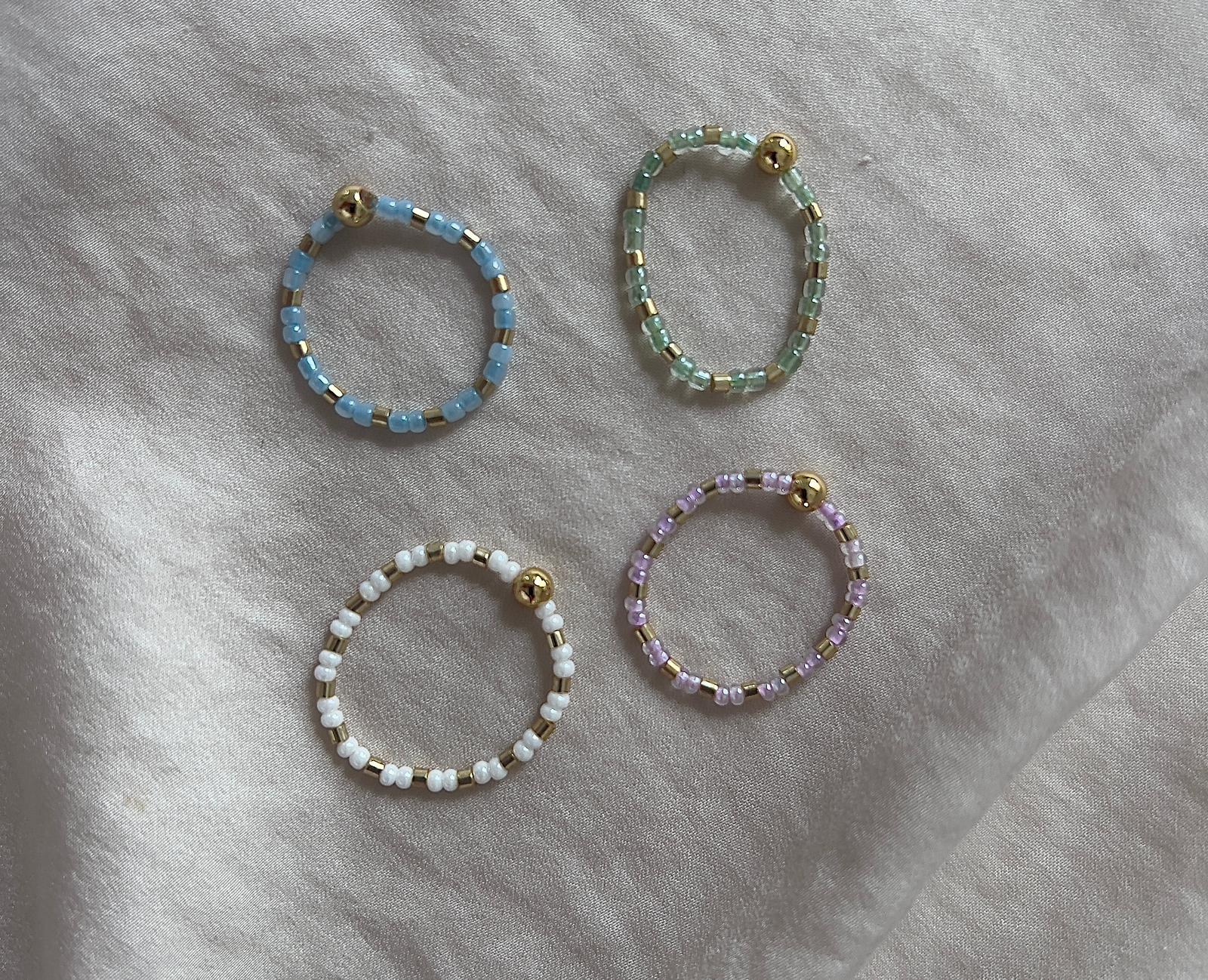 Basic Sommer Perlen Ring