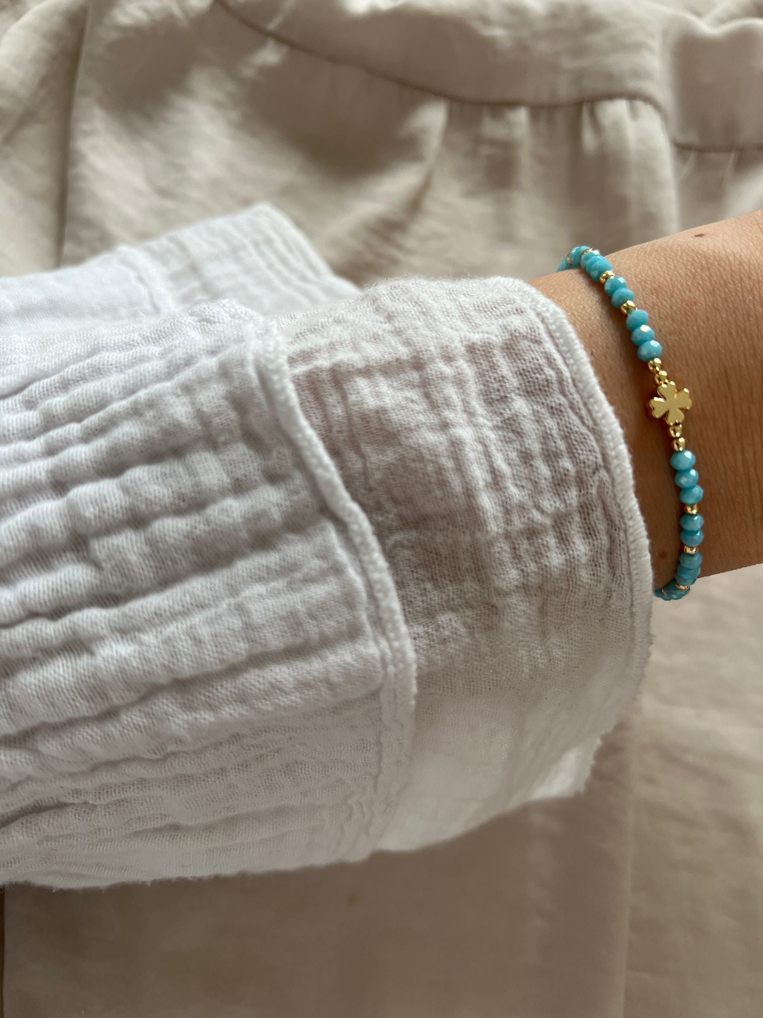 Meereskristall Perlen Armband