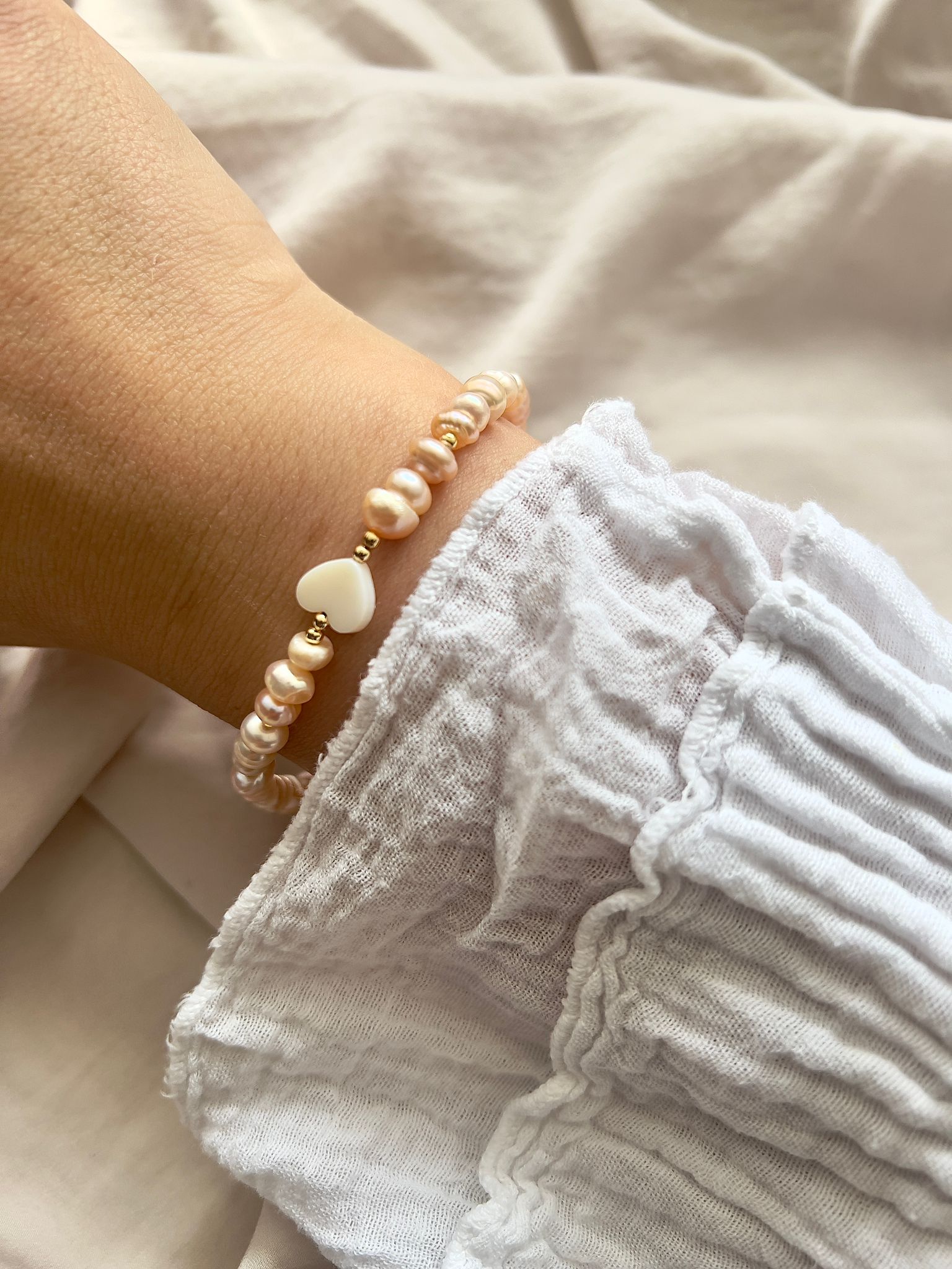 Süßwasserperlen Traum Armband