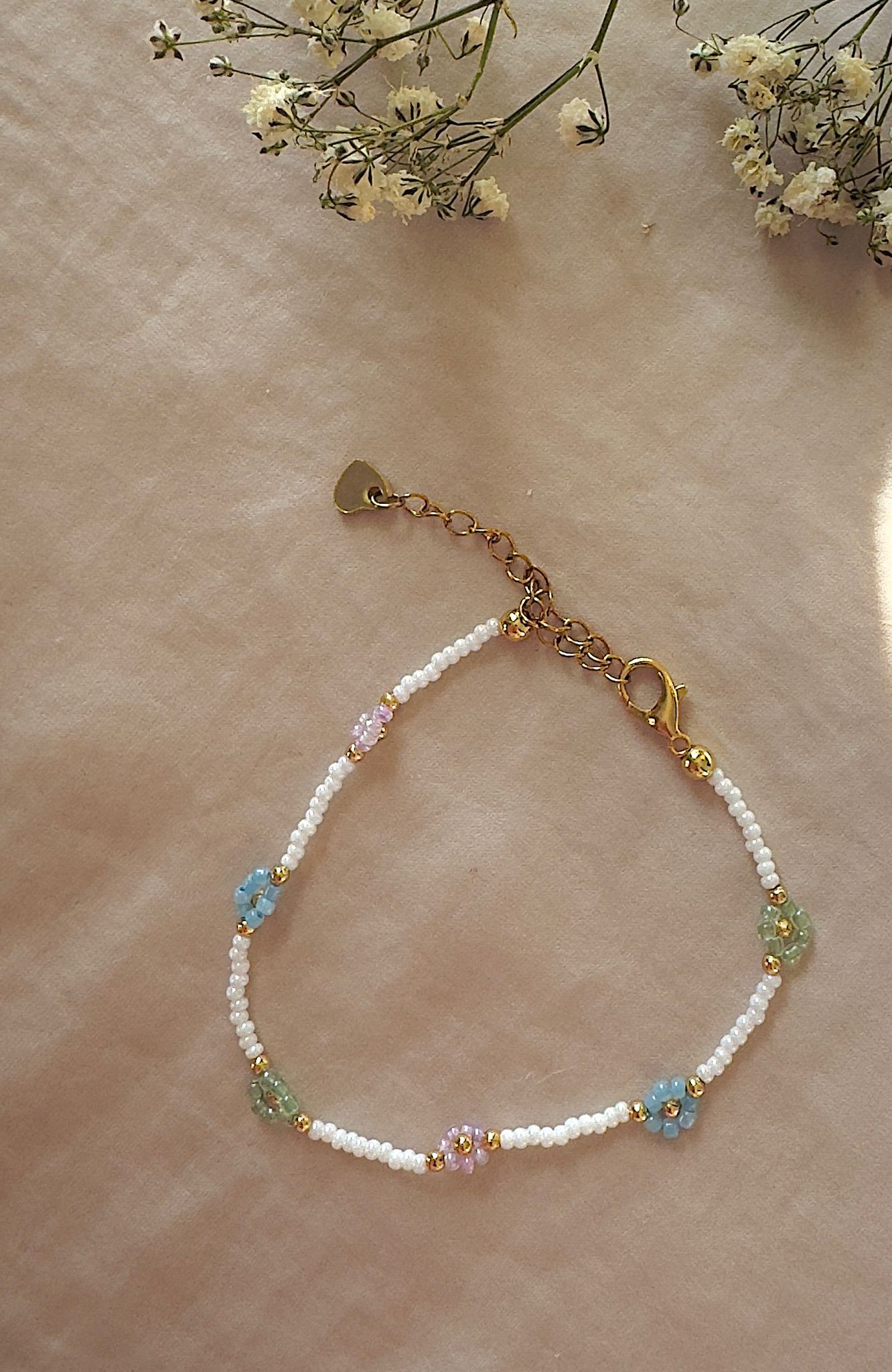 Perlenblüte Armband