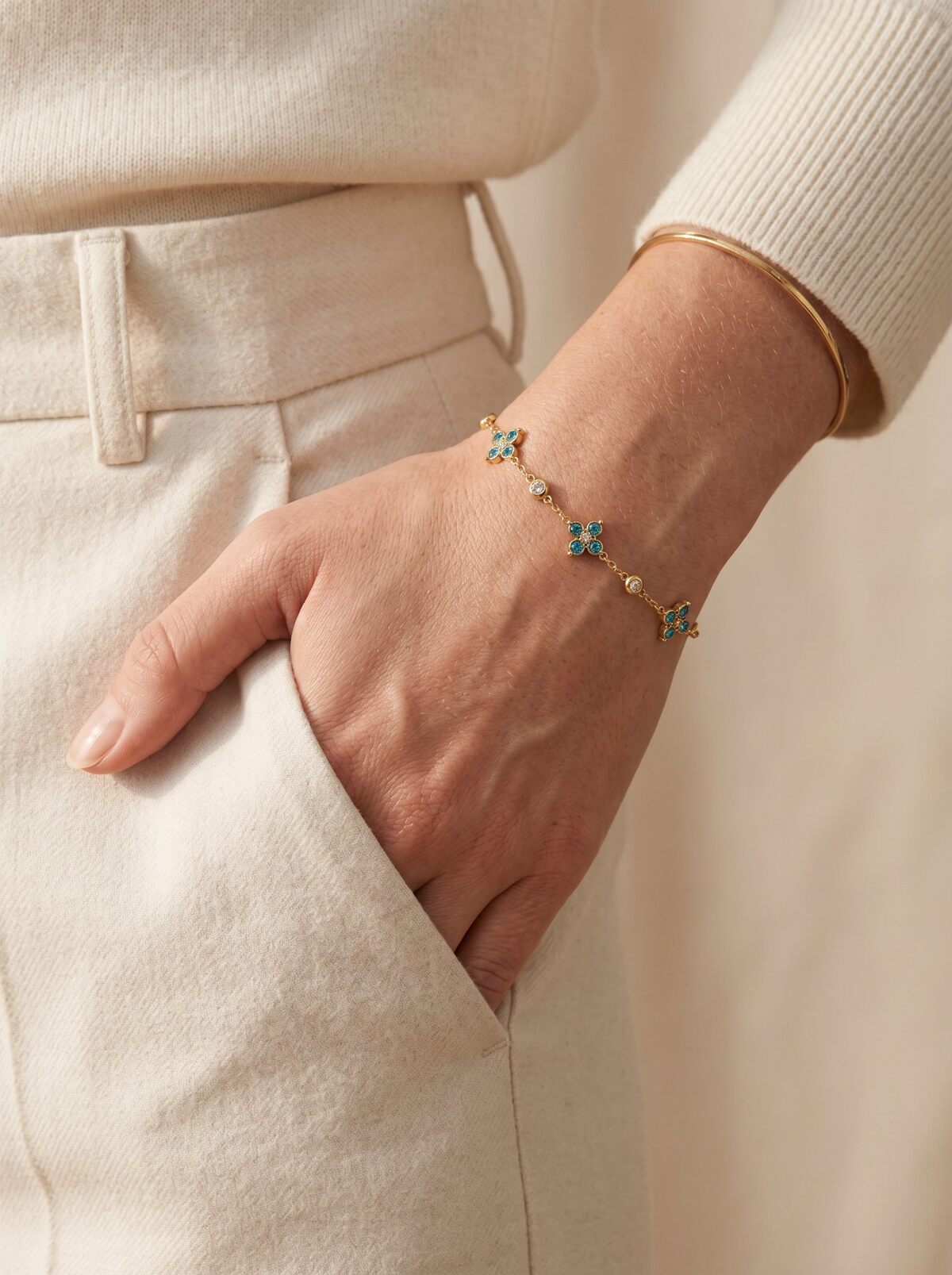 Filigranklee Armband