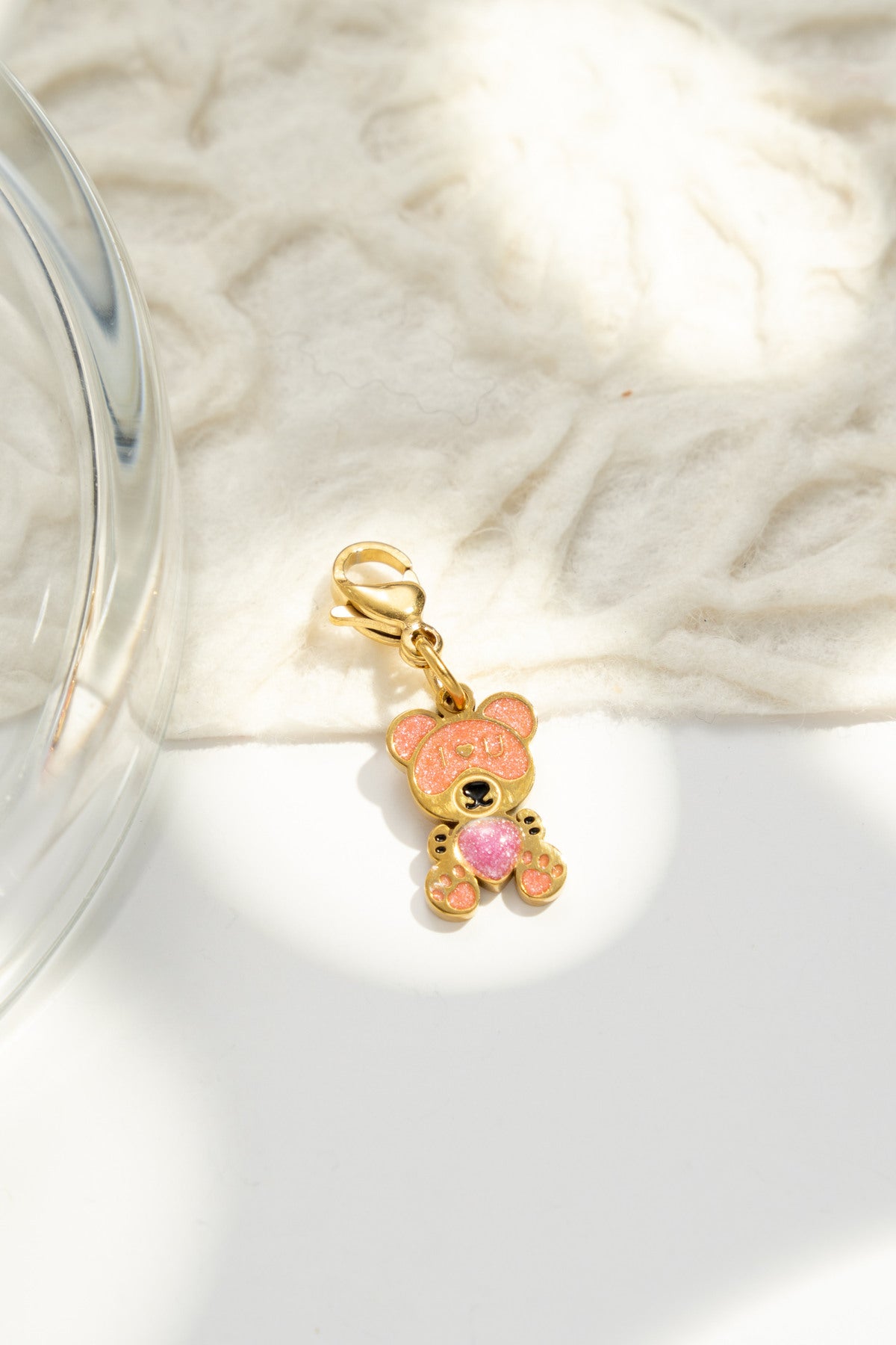 Rosa Teddy Charm
